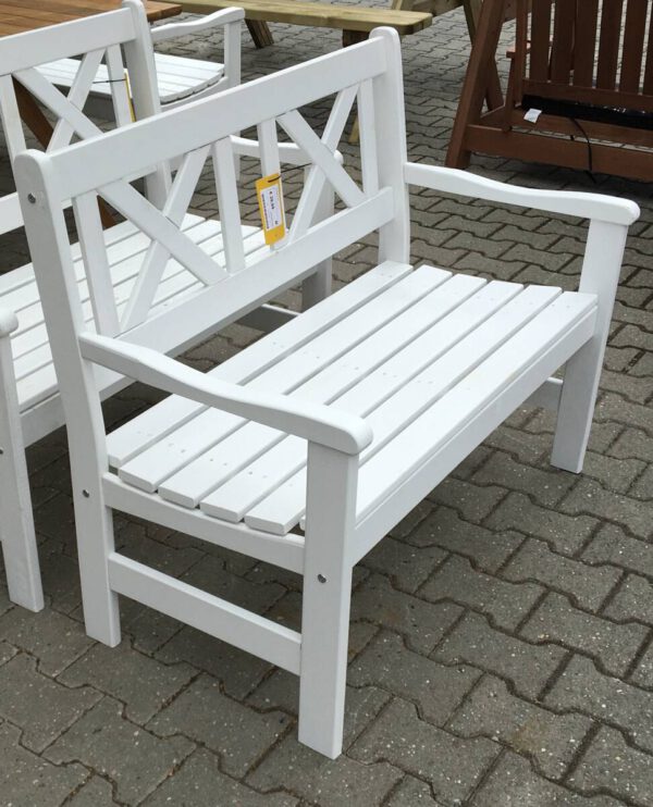 Tuinbank wit - Afbeelding 2