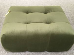 Hocker velvet Groen