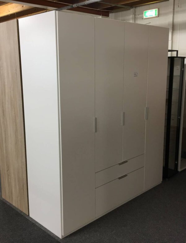 4 Deurs kledingkast met 2 laden 180cm