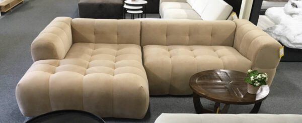 4-Zits hoekbank links Velvet