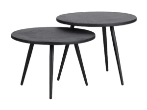Woood bijzettafels Suze (set van 2)