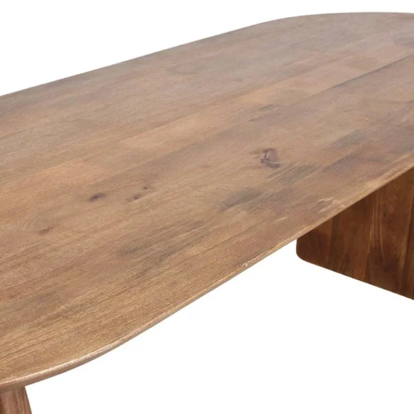 Raw Materials Bullnose eetkamertafel mix onderstel bruin 240 cm - Afbeelding 2