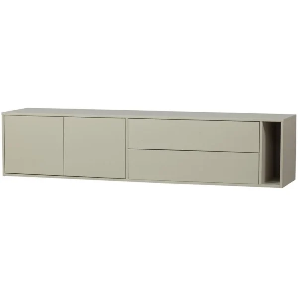 Vtwonen Settle Down TV-meubel - Grenenhout - Dust - 45x200x44