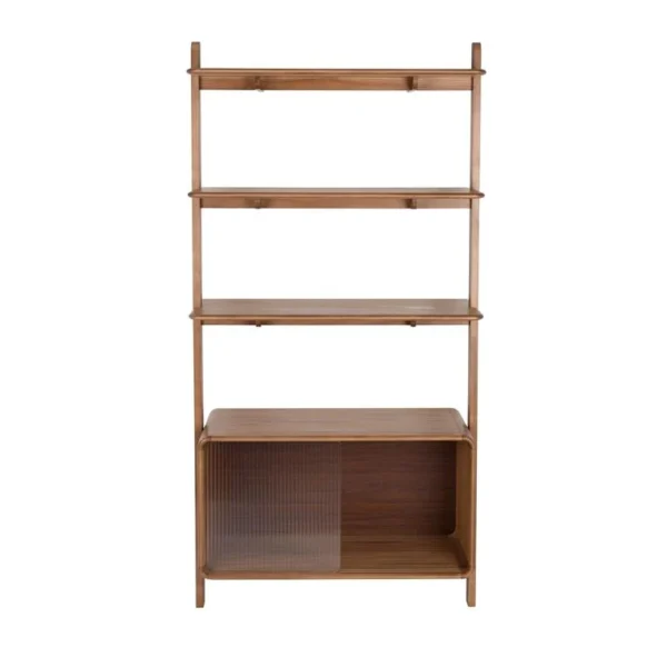 Zuiver Rise Kast Stellingkast Hout Walnoot - Bruin