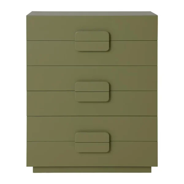 HKliving Spacious Ladekast - 6 Lades - Army Green - Afbeelding 2
