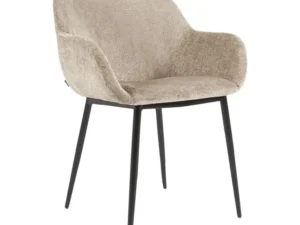 Kave Home Konna Eetkamerstoel - Beige (set van 4)