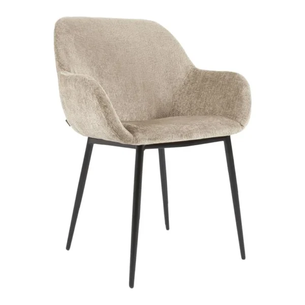 Kave Home Konna Eetkamerstoel - Beige (set van 4)