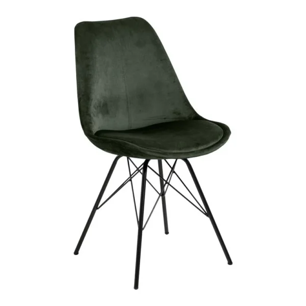 Eetkamerstoel groen (set van 4)