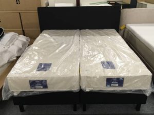 Boxspringcombinatie 160x200cm zwart