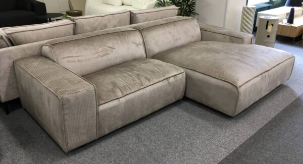 Hoekbank Beige Rib - Afbeelding 2