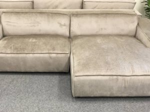 Hoekbank Beige Rib