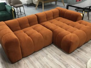 3-zits hoekbank velvet Terra