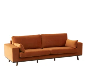 3 Zitsbank velours Terracotta