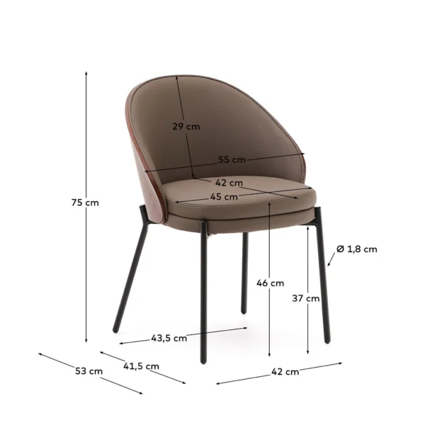 Kave Home  eetkamerstoel  Eamy - Afbeelding 3