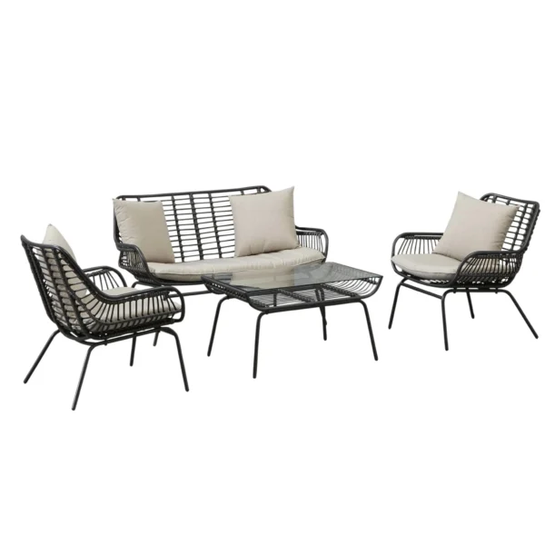 Loungeset zwart