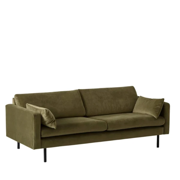 3 Zitsbank velours Groen