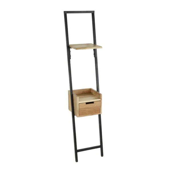 Nachtkastje hout/metaal