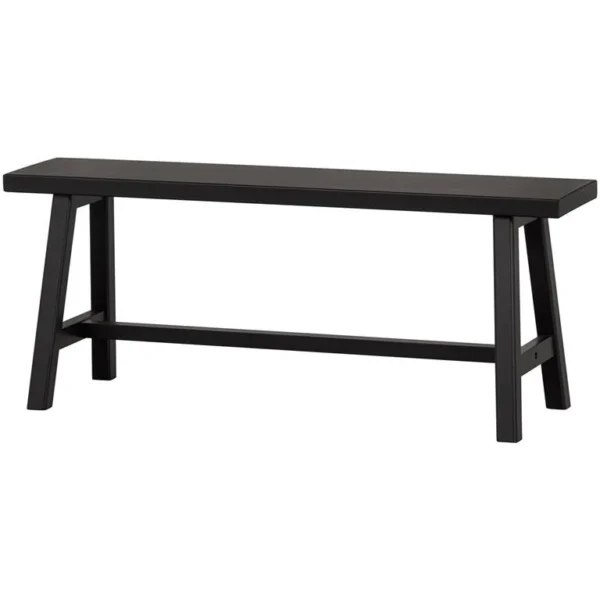 Woood Imme Bankje - Grenen - Zwart - 45x110x35
