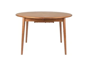 Zuiver Twist Uitschuifbare Eettafel Rond 120|160 cm Walnoot - Bruin