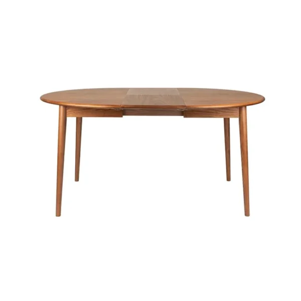 Zuiver Twist Uitschuifbare Eettafel Rond 120|160 cm Walnoot - Bruin - Afbeelding 2
