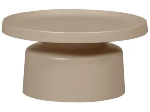 Woood bijzettafel Peer - Metaal - Zand - 35Ø74 cm