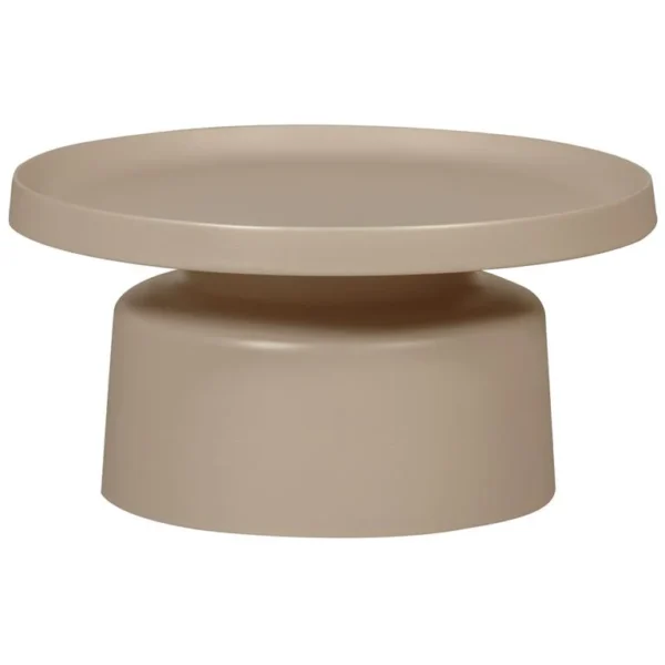 Woood bijzettafel Peer - Metaal - Zand - 35Ø74 cm