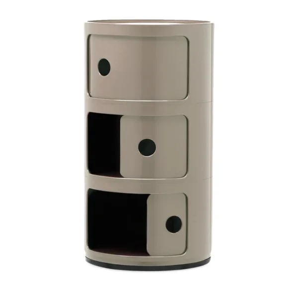 Kartell Componibili Kast - 3 Modules - Duifgrijs