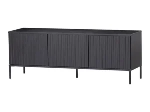 Woood New Gravure Tv-meubel B 150 cm - Grenen - Zwart