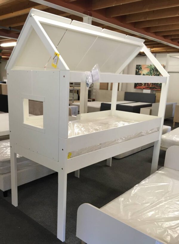 Hoogslaper huis 90x200cm + rolbodem (excl. matras) - Afbeelding 2