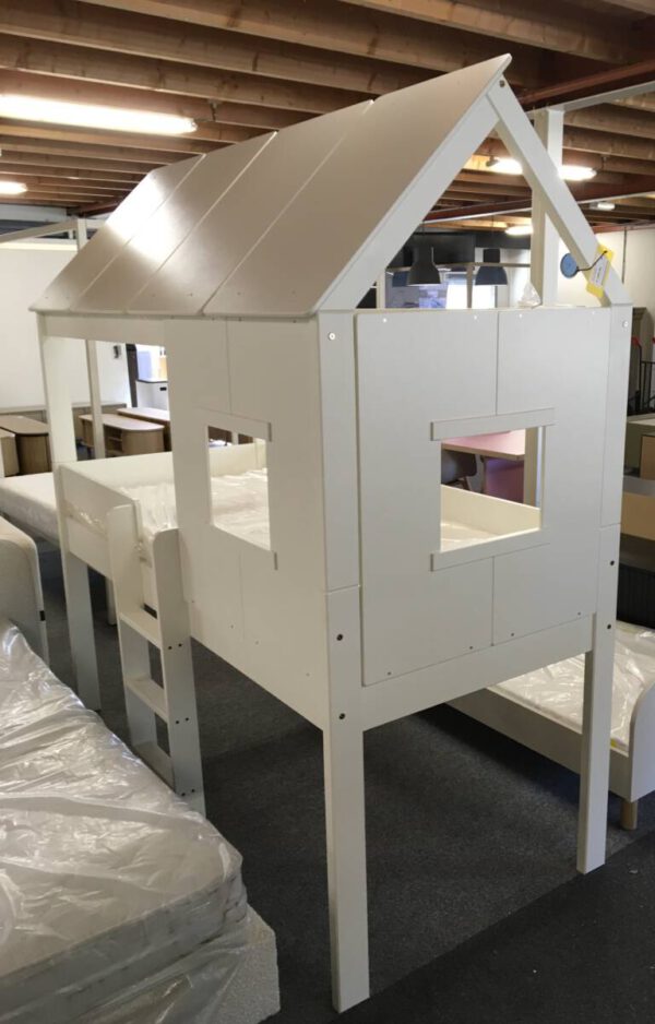 Hoogslaper huis 90x200cm + rolbodem (excl. matras) - Afbeelding 3