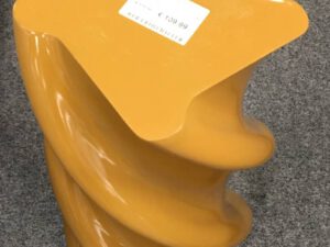 &k amsterdam Pillar Marshmallow Bijzettafel H 54 cm - Oker