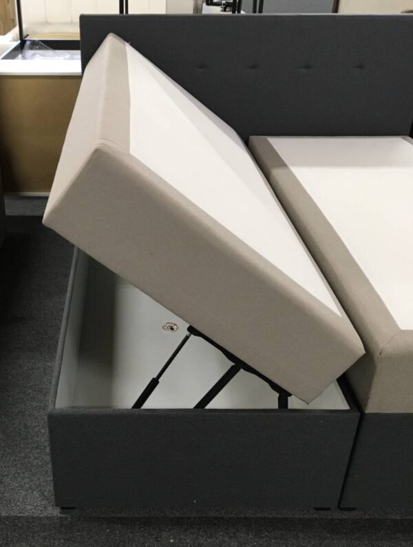 Boxspring met opbergfunctie 160x200cm (kleurverschil) - Afbeelding 2