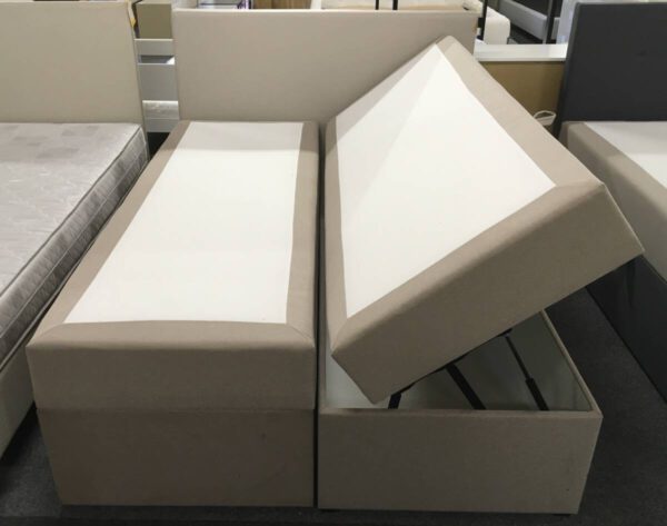 Boxspring met opbergfunctie 140x200cm (kleurverschil) - Afbeelding 3