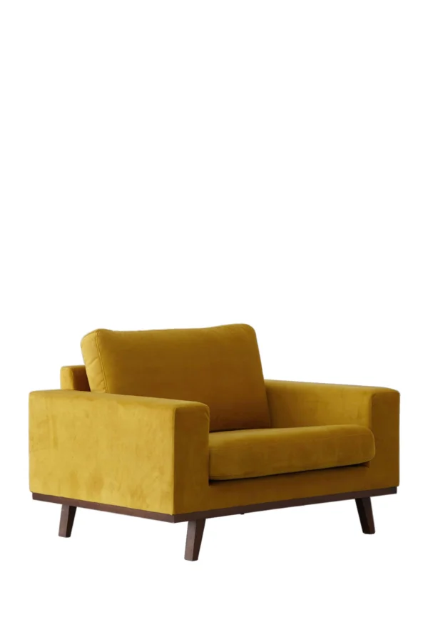Loveseat velours Oker