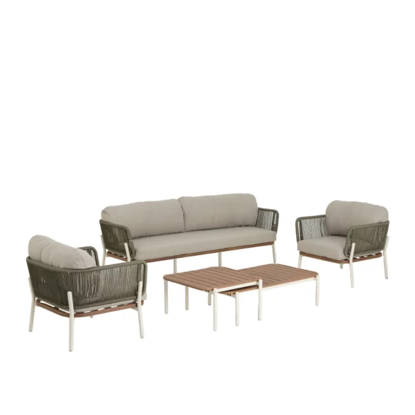 Loungeset 5-delig groen