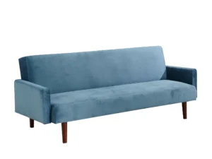 Slaapbank velours Blauw