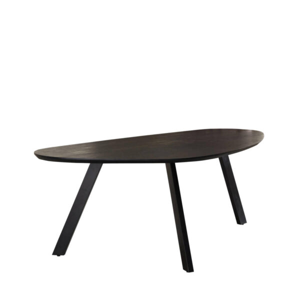 Eetkamertafel Zwart 220x110cm