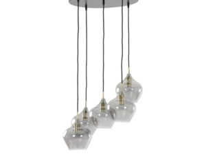 Light & Living hanglamp Rakel smoke