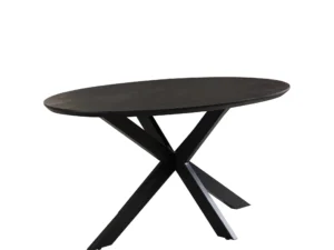 Eetkamertafel ovaal Zwart 180x100cm