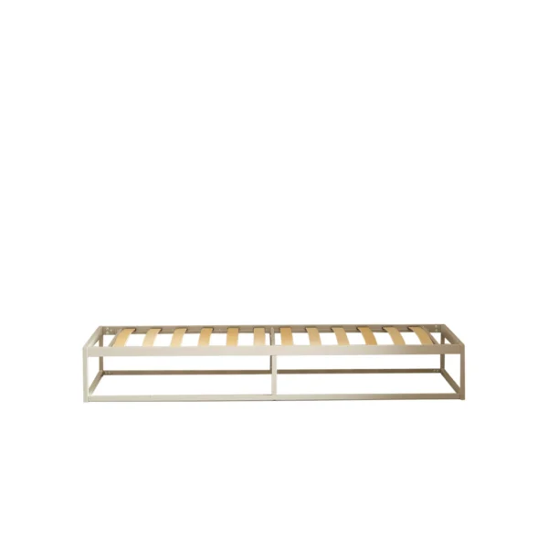 Bed taupe 90x200cm (excl. matras)