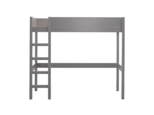 Hoogslaper grijs + bodem 90x200cm (excl. matras)