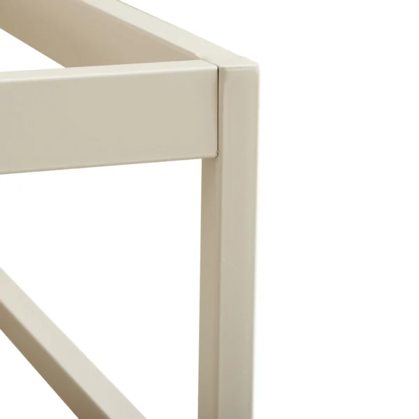 Bed taupe 160x200cm (excl. matras) - Afbeelding 2