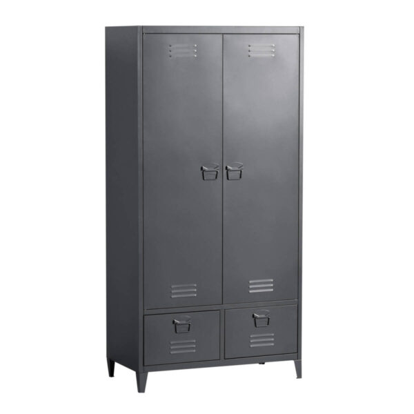 2 Deurs lockerkast Antraciet