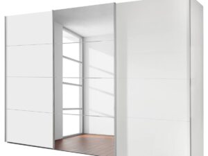 Zweefdeurkast wit 270 cm