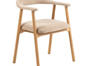 Eetkamerstoel Eikenhout Beige