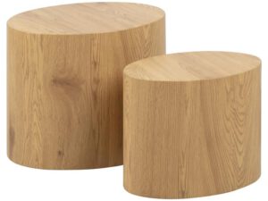 Bijzettafel ovaal (set van 2)