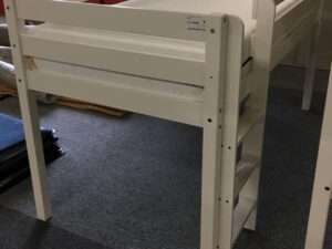 Half hoogslaper + rolbodem 90x200cm (excl. matras)