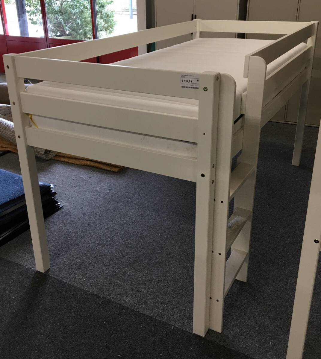 Half hoogslaper + rolbodem 90x200cm (excl. matras)