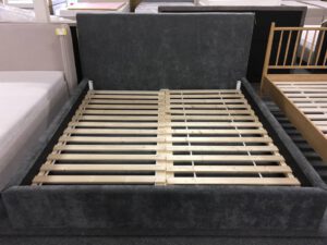 Ledikant + rolbodem antraciet 180x200cm (excl. matras)