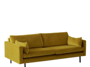 3 Zitsbank velours Mosterd